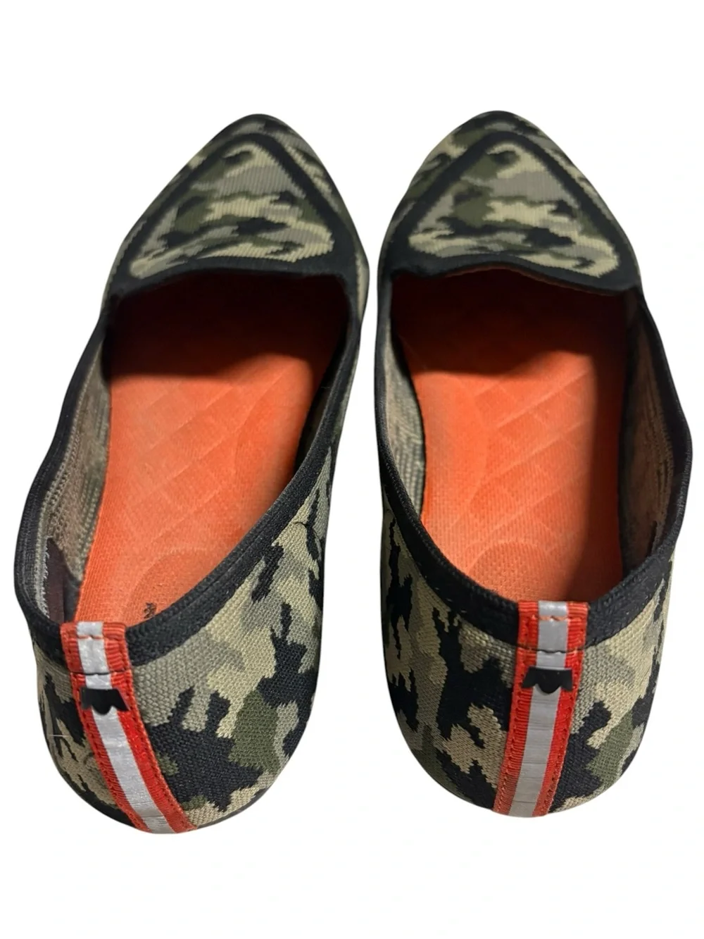 Birdies flats Judy Blackbird camouflage point toe slipon shoes women’s size 8